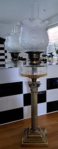 Tall victorian glass kerosene - tall,