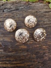 Set Of 4 Original Obsolete Garda Siochana Uniform Buttons Irish Police. 17mm