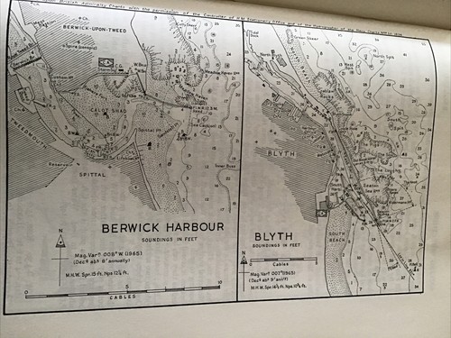 Vintage sea chart nautical - /,