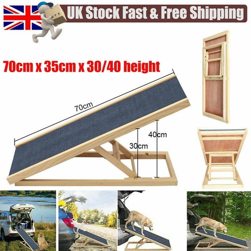 Dog ramp solid wooden pet - wooden,