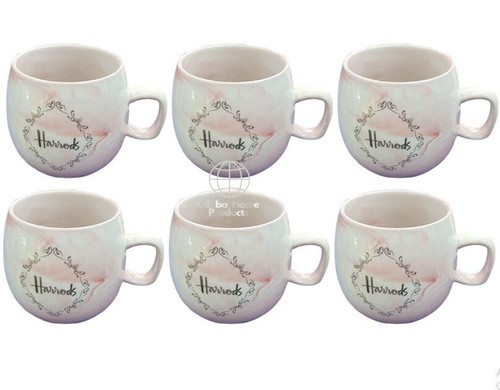 Pink harrods coffee mugs - coffee, tea