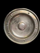 Vintage Brass Charger Plate With Raised Centre – Decorative Wall Display