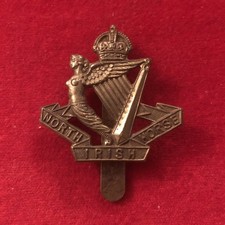 North Irish Horse cap badge.