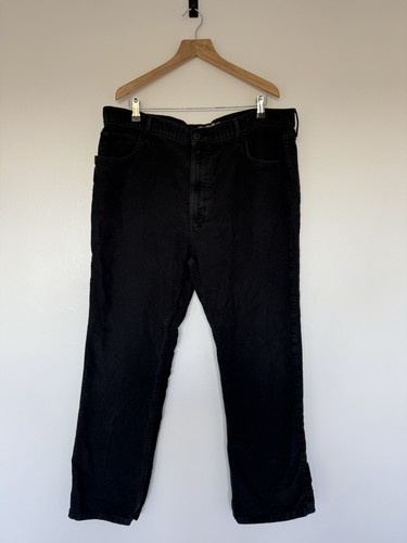 Black corduroy trousers - m&s,