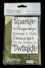 Sheena Douglass Rubber Stamps A Little Bit Festive ‘Sparkle & Twinkle’ 