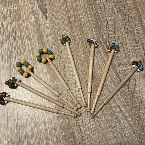 Wooden lace making - wooden, bobbins