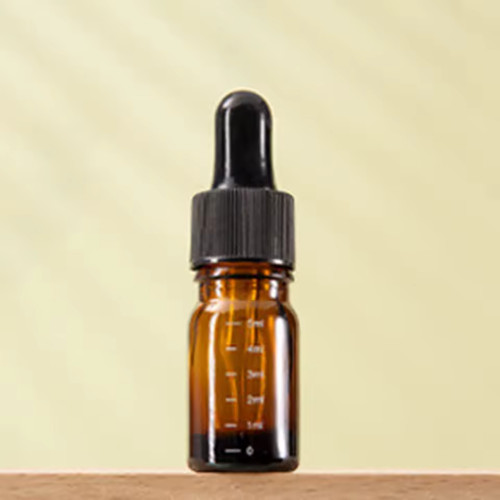 Amber glass dropper bottle - amber,