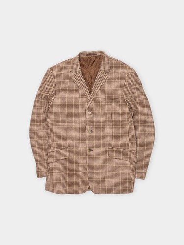 80s savile row brown - row, check
