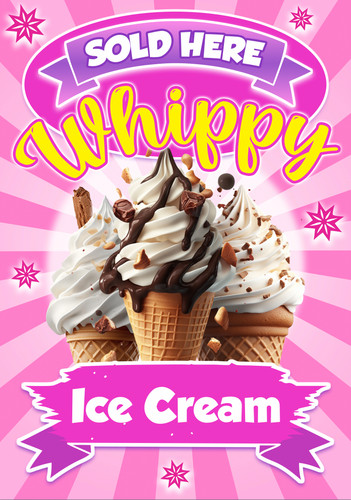Whippy ice cream sold - mr, here
