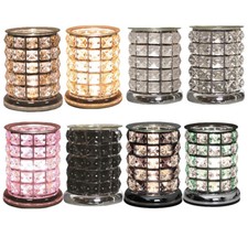 Electric Wax Burner Aroma Melt Warmer - Touch Switch - Crystal Effect - Choose