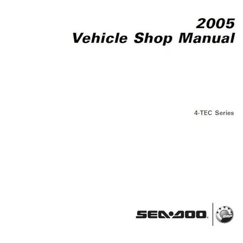Service manual for - manual, seadoo