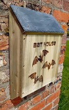 Bat house / Bat Box Handmade with slight roof 