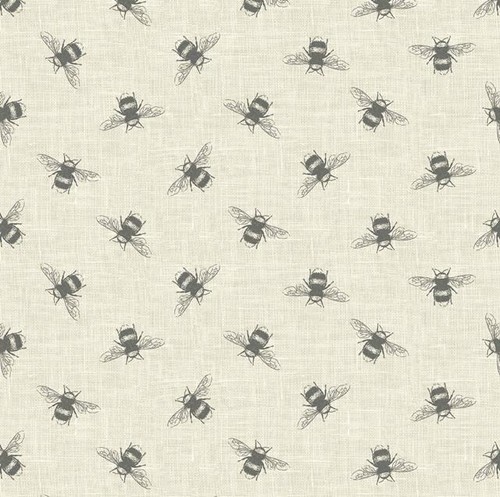 Fryetts bees beige - bees, linen