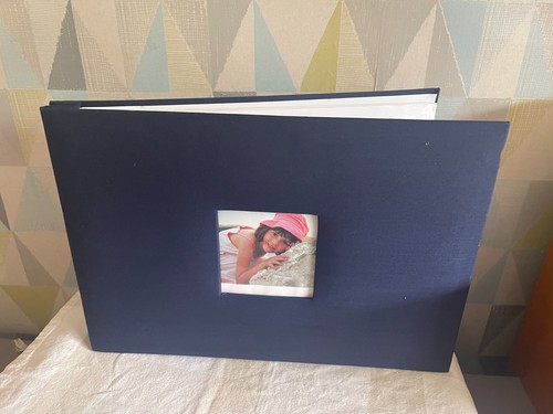 Navy blue photo graph - blue, album