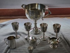 Vintage silver plate goblet
