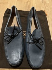 Tods Men's Driving Shoes UK Size 12 Grey/Blue