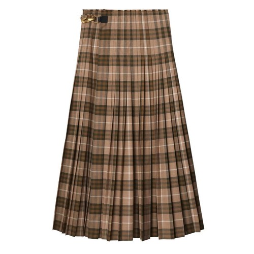 Burberry check wool blend maxi - burberry, wool-blend