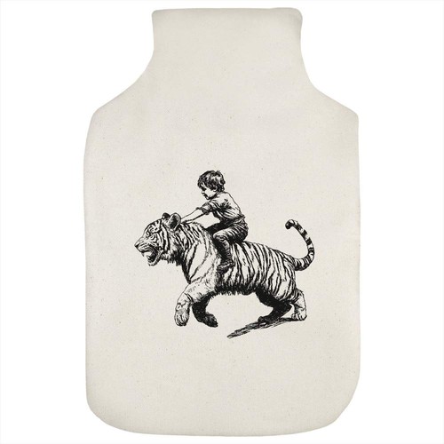 Boy riding tiger hot water - tiger',