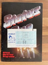 Status Quo Programme And Ticket 1979