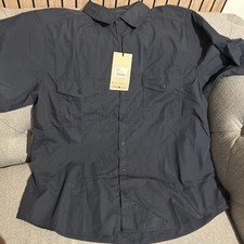 Craghoppers Men’s Kiwi Short Sleeve Shirt Ombré Blue Cal New With Tags