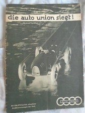 Auto Union Die Auto Union Siegt! pub 1935 in softback German text