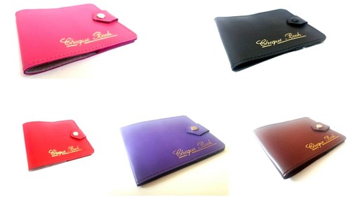 Bonded leather cheque - bonded,
