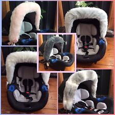 Fluffy Faux Fur CAR SEAT Hood Trim Car Chair Hood Fur Baby Gift