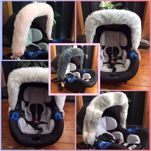 Fluffy faux fur car - car, seat