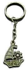 Boat Keyring Key Ring Sailor Rudder Nautical