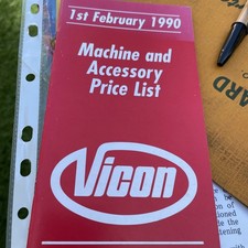 Vicon machinery & accessory 20