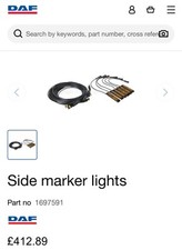 Daf side marker lights with