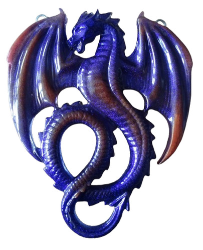 Winged dragon wall art hanging - winged,