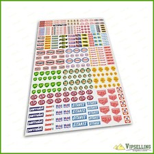 SLOT CAR 1/32nd Scale Race Car Logos & Scenery Stickers Decals Fits SCALEXTRIC