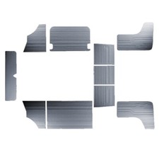 Door panel piece set grey - door,
