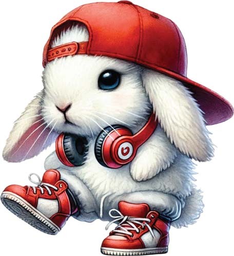 Easter hip hop - hop, bunny