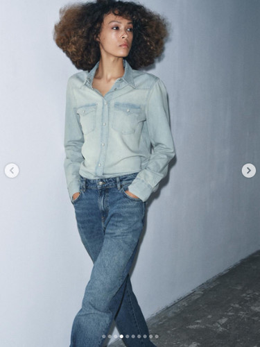 Zara denim shirt - zara,