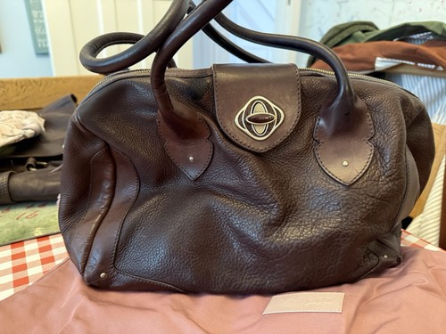 Radley brown leather shoulder - brown,