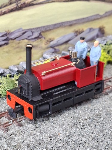 Red oo9 009 hunslet - red,