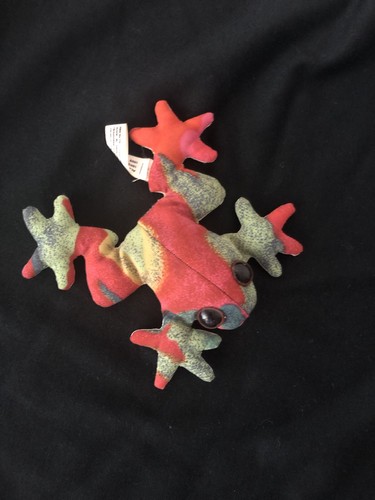 Frog multi colored sand filled - frog,