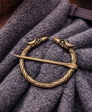 Bronze Raven Penannular Brooch