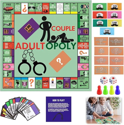 Adult monopoly couples board - monopoly,