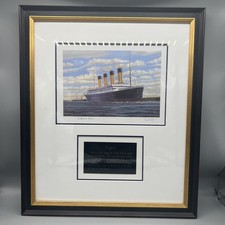 RARE! Framed Titanic Print •