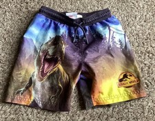 Jurassic World Kids Swim Shorts Size 7-8 Years Good Condition