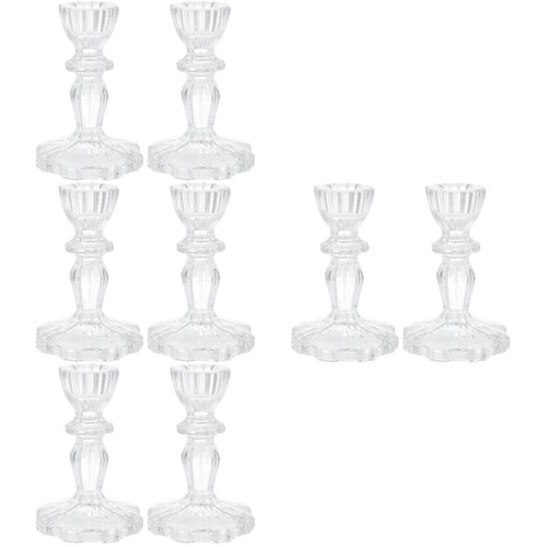 Pcs glass candlestick - pcs,