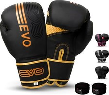 Pro Leather Boxing Gloves,MMA,Sparring Punch Bag,Muay Thai Training Gloves