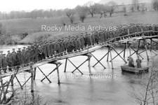 Lrt-51 Military, Bridge, Erected In 4 Hours By The Engineers, Usk, Wales. Photo
