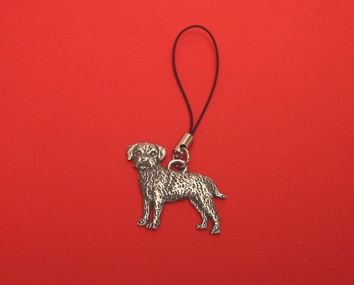 Border terrier pewter mobile - terrier,