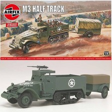 AIRFIX A02318V Half-Track M3 & 1 ton Trailer - Vintage 1:76 Military Model Kit