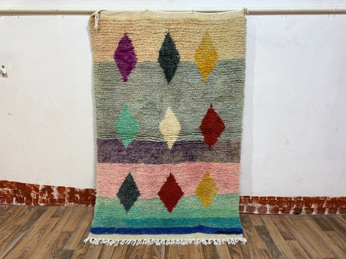 Handwoven moroccan berber rug - moroccan,