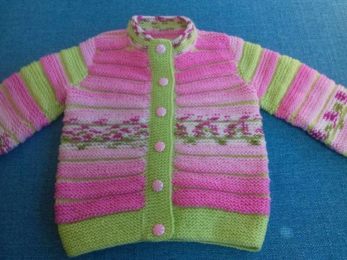 Handmade knitted cardigan - , in